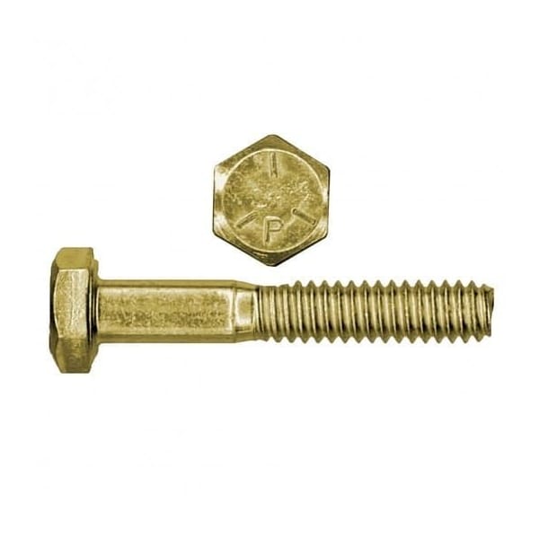 Newport Fasteners Grade 5, 3/8"-16 Hex Head Cap Screw, Zinc Yellow Steel, 4-1/2 in L, 225 PK 624937-225 - main